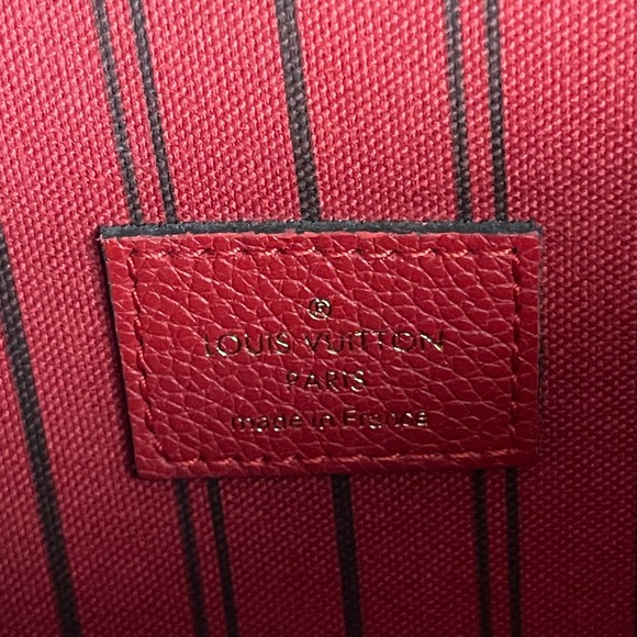 ❌SOLD❌Louis Vuitton Pochette Metis Empreinte Red Cerise Leather Bag DU0198 - Picture 12 of 15